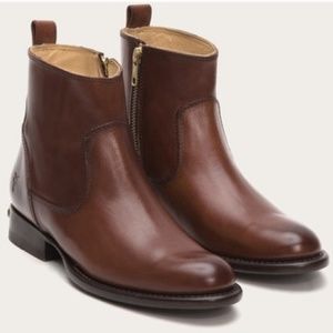 Frye danielle cognac short leather boot